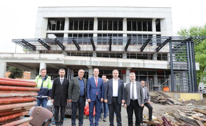 Akçaabat Kültür Merkezi inşaatında sona gelindi