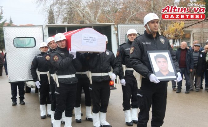 Çorum’da t hayatını kaybeden polis memuru Gürel, son yolculuğuna uğurlandı