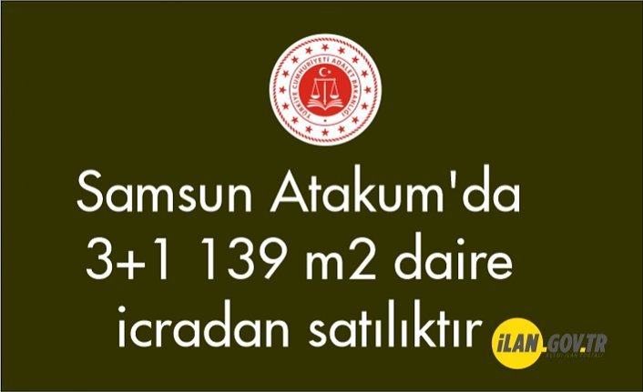Samsun Atakum'da 3+1 139 m² daire icradan satılıktır