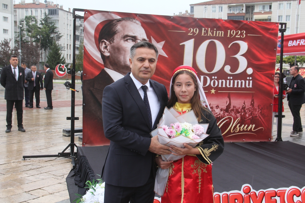Bafra'da Cumhuriyet Bayramının 103. Yılı Coşkuyla Kutlandı