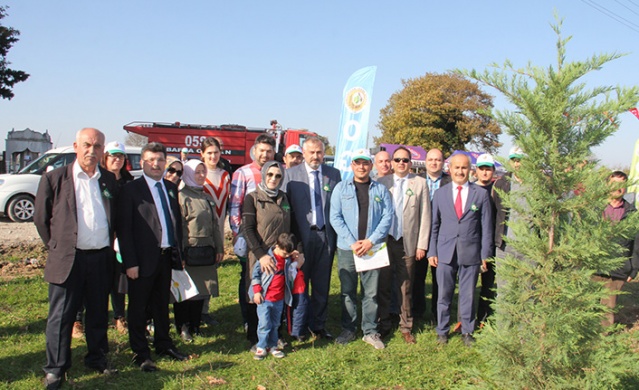 BAFRA’DA 5 BİN FİDAN TOPRAKLA BULUŞTU