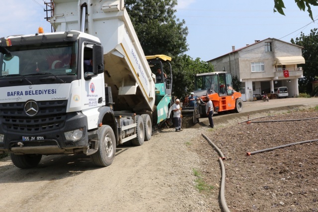 Bafra’da Bir İlk Daha… Dış Mahalleler Beton Yola Kavuşuyor