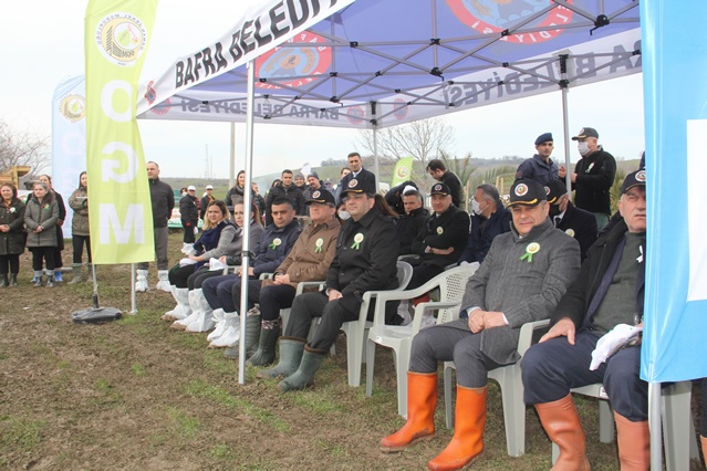 BAFRA'DA “DÜNYA ORMANCILIK GÜNÜ VE ORMAN HAFTASI” FİDAN DİKİMİ İLE KUTLANDI