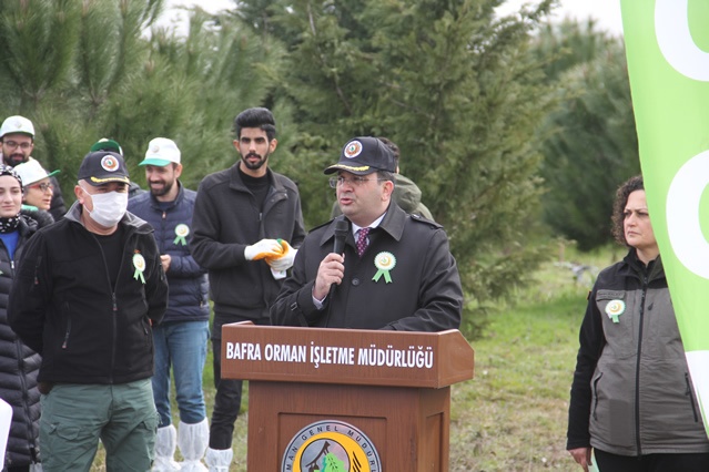 BAFRA'DA “DÜNYA ORMANCILIK GÜNÜ VE ORMAN HAFTASI” FİDAN DİKİMİ İLE KUTLANDI