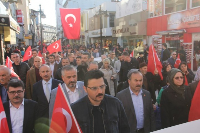 BAFRA ŞEHİTLER İÇİN TEK YÜREK OLDU