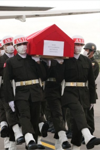 Şehit Tayfun Özköse'nin cenazesi memleketi Samsun'a getirildi
