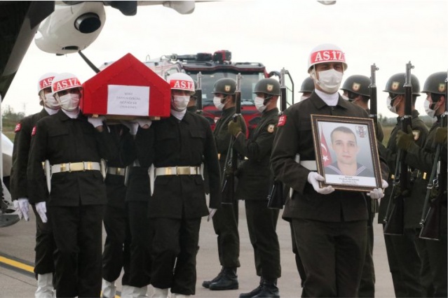 Şehit Tayfun Özköse'nin cenazesi memleketi Samsun'a getirildi