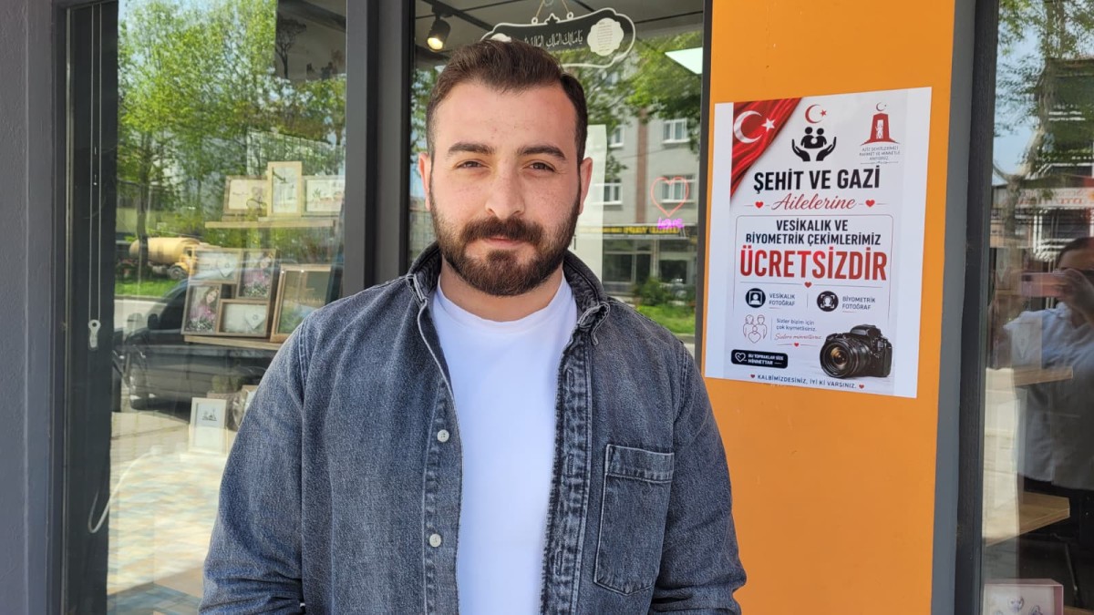 Samsun'da şehit ve gazi yakınlarına ücretsiz fotoğraf hizmeti