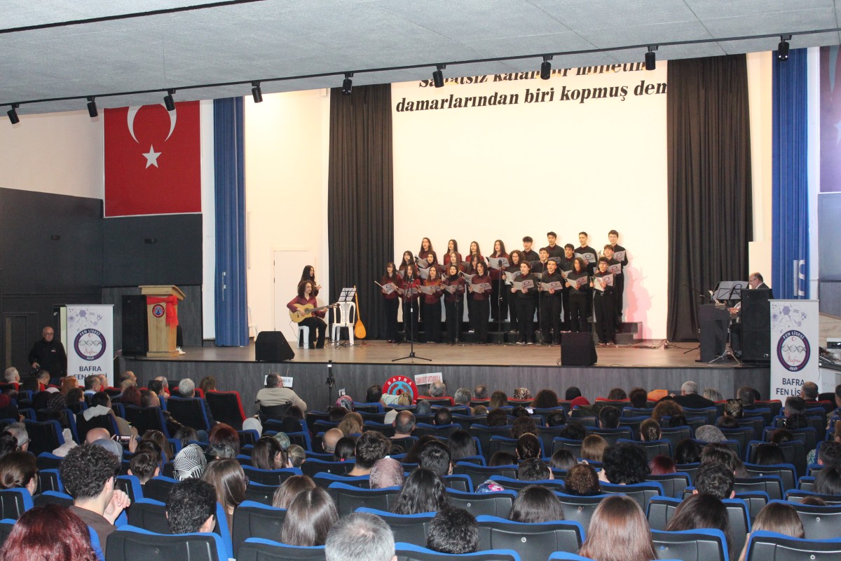 Bafra Fen lisesi öğrencileri 