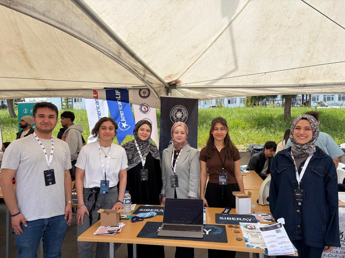 Samsun Emniyeti ile OMÜ SİBERAY Topluluğu öğrencileri bilgilendirdi