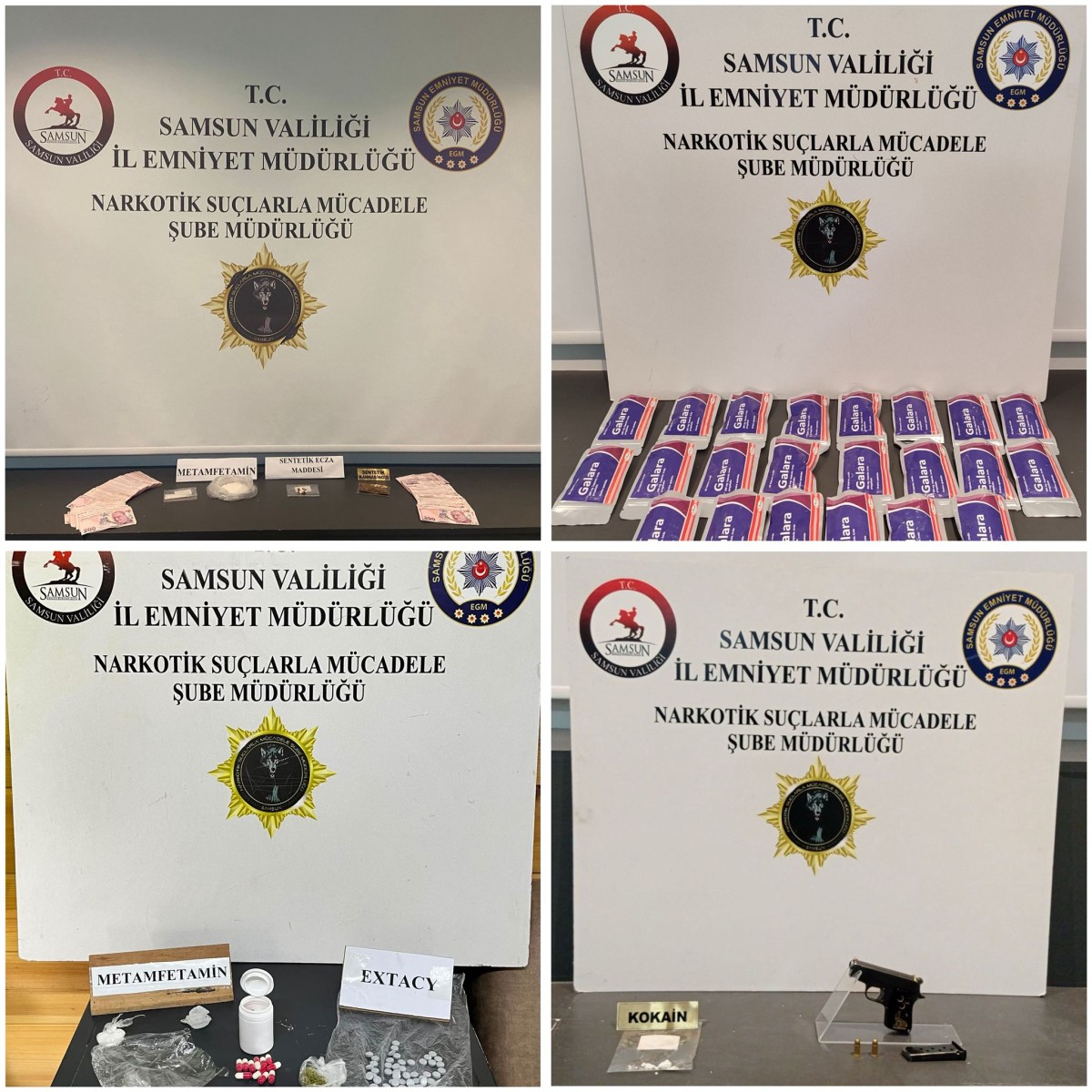 Samsun'da uyuşturucu operasyonunda 9 zanlı yakalandı