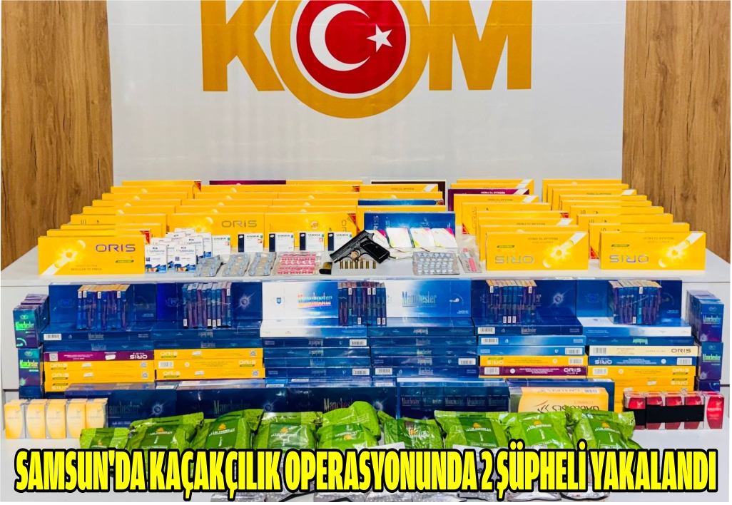 Samsun'da kaçakçılık operasyonunda 2 şüpheli yakalandı