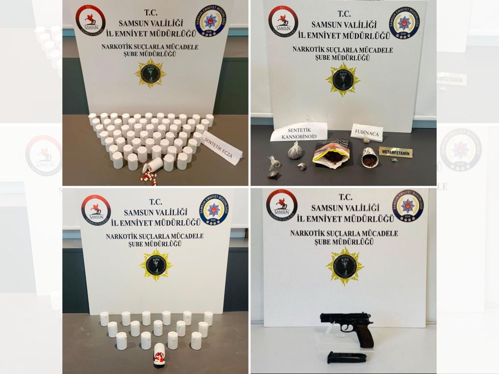 Samsun'da uyuşturucu operasyonunda 6 şüpheli yakalandı