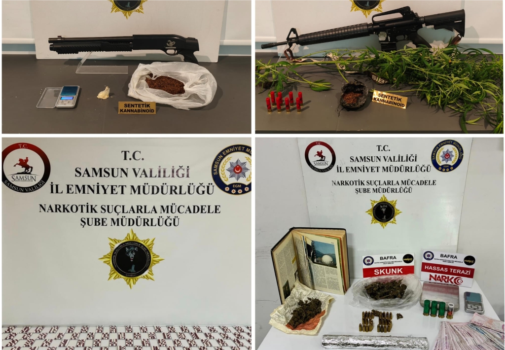 Samsun'da uyuşturucu operasyonunda gözaltına alınan 7 zanlı tutuklandı