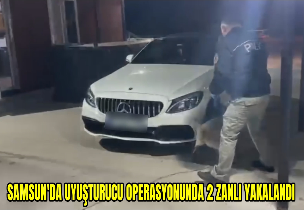 Samsun'da uyuşturucu operasyonunda 2 zanlı yakalandı