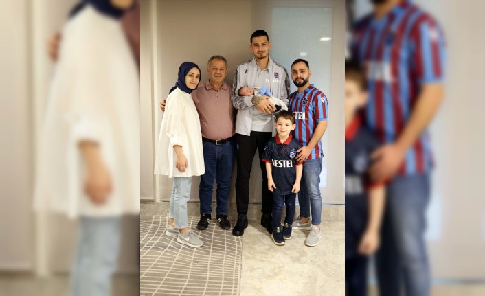 Bebeklerine "Uğurcan Çakır" adını veren aileden Trabzonsporlu futbolcuya ziyaret