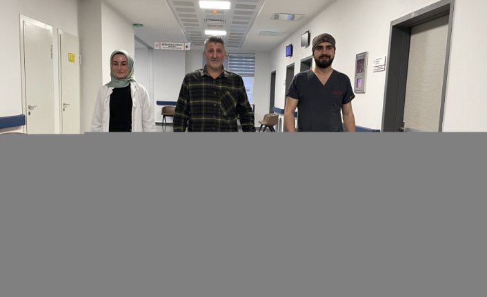 Zonguldak'ta kopan ayağı yerine dikilen makine ustası yürümeye başladı