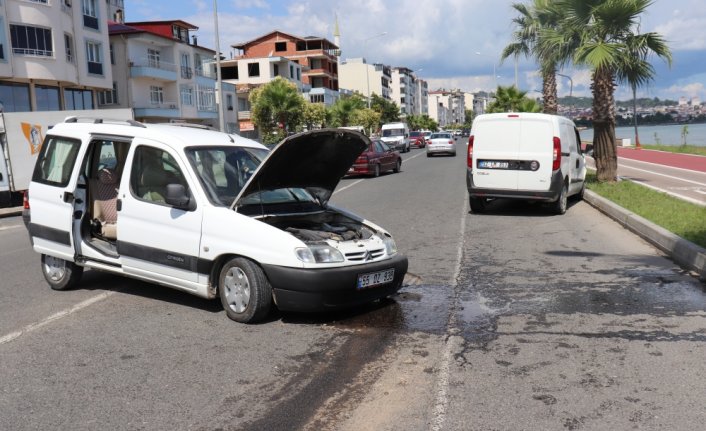 Ordu’da hafif ticari araçların çarpışması sonucu 2 kişi yaralandı