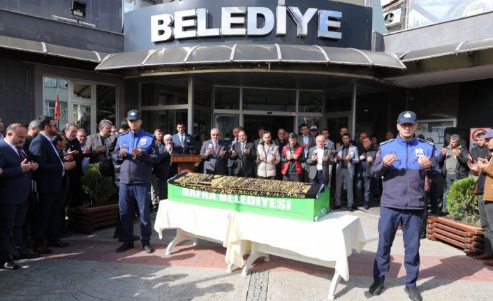 Bafra'da kalp krizi sonucu ölen zabıta memuru içir tören yapıldı