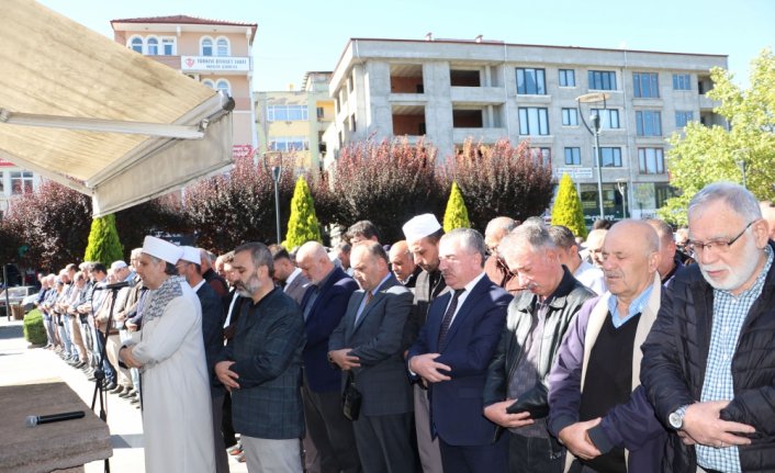 Havza'da, hayatını kaybeden Filistinliler için gıyabi cenaze namazı kılındı