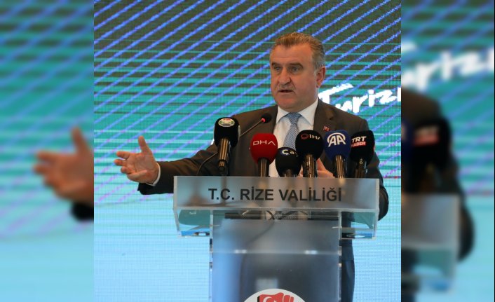 Gençlik ve Spor Bakanı Bak, “Rize Spor Turizmi Çalıştayı“nda konuştu: