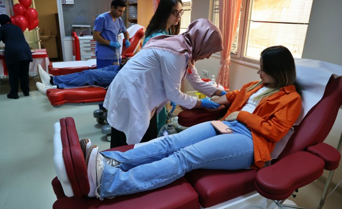 OMÜ Sağlık Uygulama ve Araştırma Merkezinde kan bağışı kampanyası düzenlendi