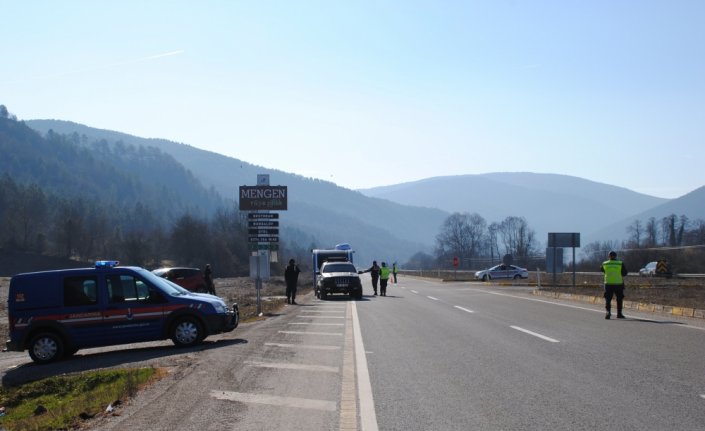 Ankara-Zonguldak kara yolunda cayrokopter destekli trafik denetimi yapıldı