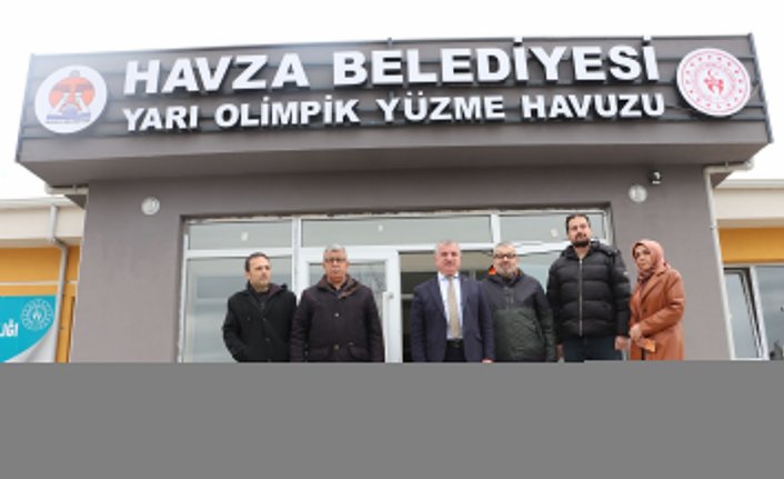 Havza Belediyesi Yarı Olimpik Yüzme Havuzu'nun geçici kabulü yapıldı