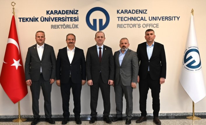Sağlık-Sen Genel Başkanı Doğan'dan KTÜ Rektörü Prof. Dr. Çuvalcı'ya ziyaret