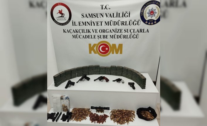Samsun merkezli silah kaçakçılığı operasyonunda 5 zanlı yakalandı