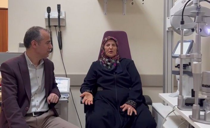 Tokat'ta iki gözü görmeyen kadın ameliyatla tek gözü görmeye başladı