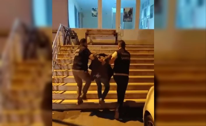 Bafra'da 9 yıl 9 ay hapis cezası bulunan firari yakalandı