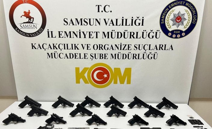 Samsun'da kaçak silah ticareti yaptıkları iddiasıyla 2 kişi yakalandı