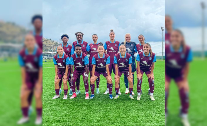Trabzonspor Petrol Ofisi Kadın Futbol Takımı, hazırlık maçında rakibini 5-0 yendi