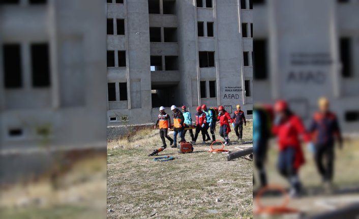 Çorum'da Türkiye Afet Müdahale Planı kapsamında tatbikat yapıldı
