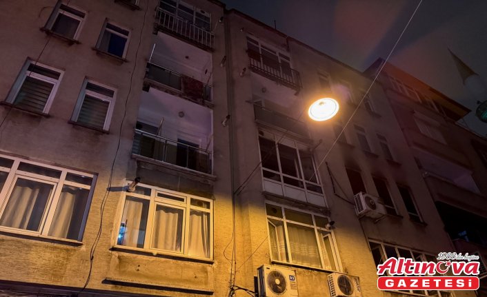 Samsun'da 4 katlı binada çıkan yangında 5 kişi dumandan etkilendi