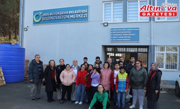 Ordu'da Biyoinovasyon Merkezinde özel öğrenciler ağırlandı