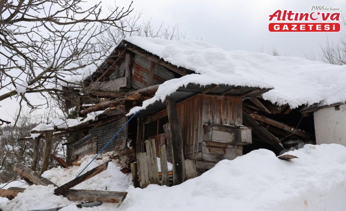 Artvin Valisi Ergün, Ormanlı köyünde ahırı çöken kişiyi ziyaret etti