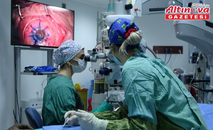 Trabzon'da görme kaybı yaşayan iki hastaya kornea nakli yapıldı