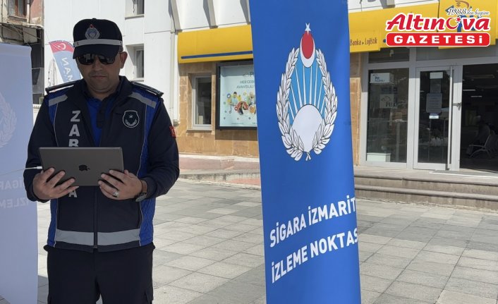 Çorum'da yere izmarit atanlar dronla tespit ediliyor