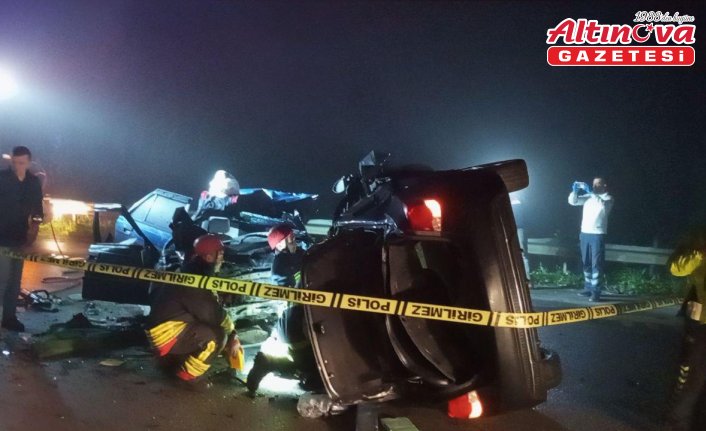 Samsun'da iki otomobilin çarpışması sonucu 5 kişi hayatını kaybetti