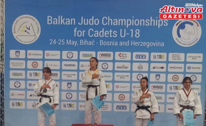 Çilimli Belediyesi Spor Kulübü sporcusu Ayşenaz Tosun, judoda Balkan ikincisi oldu