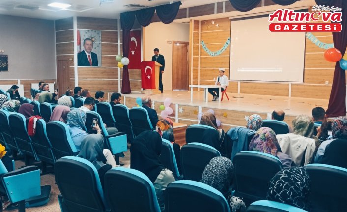 Yeşilyurt'ta 4-6 Yaş Kur'an Kursu yıl sonu kapanış programı düzenlendi