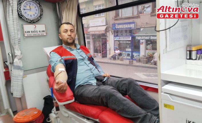 Doğankent'te kan bağışı kampanyası düzenlendi