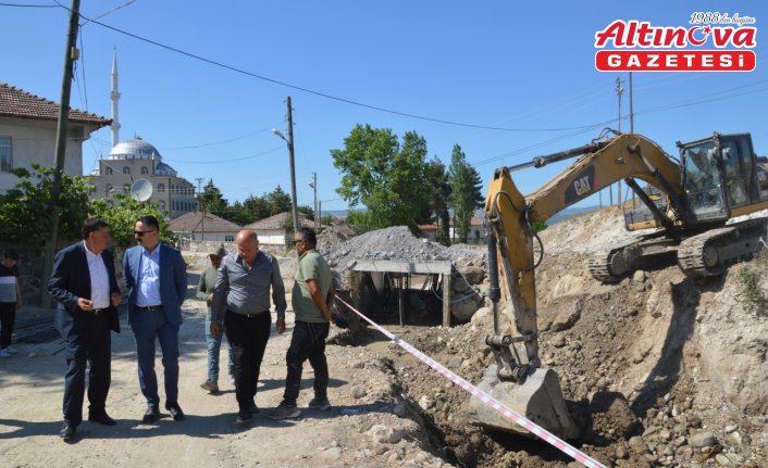 Havza'da akarsu yatağı ıslah çalışmaları devam ediyor