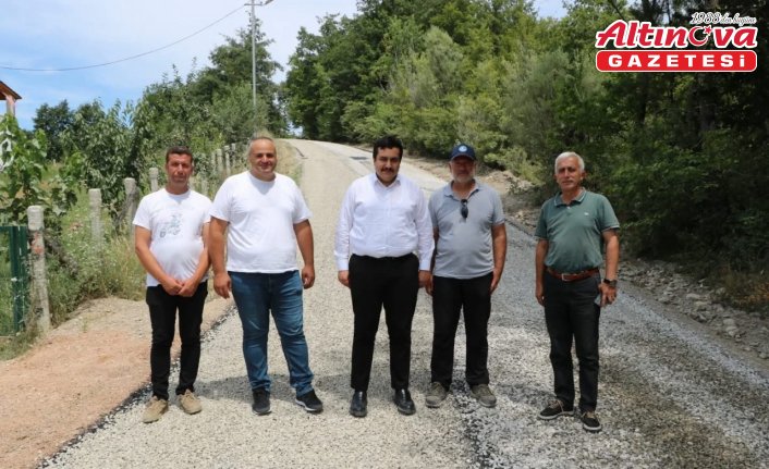 Erfelek Kaymakamı Altun asfaltlama çalışmalarını inceledi