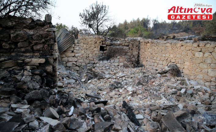 Karabük'te orman yangınlarının yol açtığı hasar görüntülendi