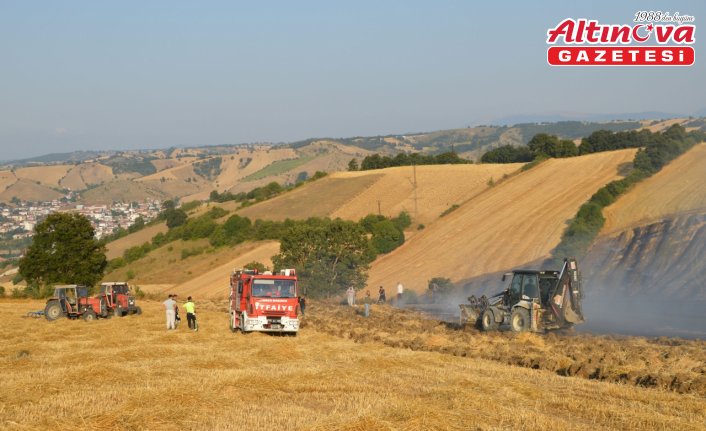 Samsun'da anız yangınında yaklaşık 50 dekar tarım arazisi zarar gördü