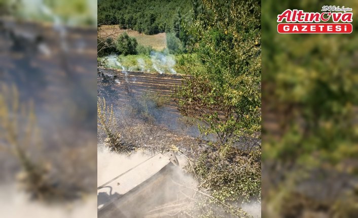 Tokat'ta çıkan anız yangınında yaklaşık 6 dönümlük alan zarar gördü