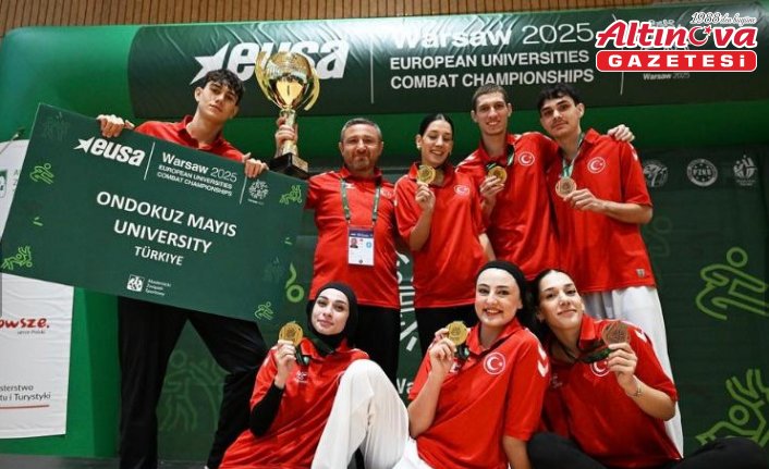 Avrupa Üniversiteler Dövüş Sporları Şampiyonası'nda OMÜ'lü öğrenciler şampiyon oldu